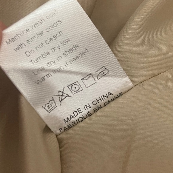 Blazer Classic Light Khaki Tan Double Button Front Women's Large - Picture 7 of 7